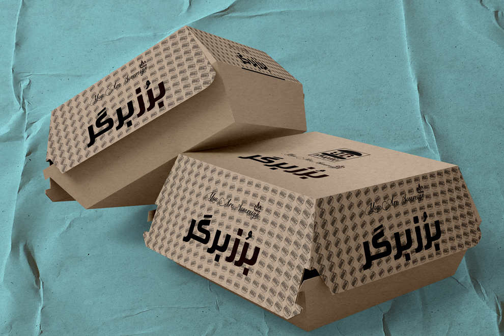 راهنمای طراحی و چاپ جعبه‌ همبرگر